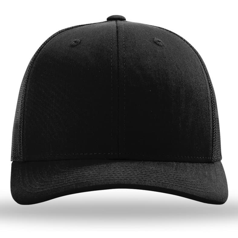 Black blank hat